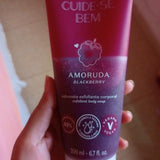 Cuide-se bem amoruda sabonete esfoliante corporal